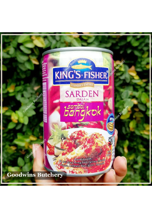 King's Fisher Bali SARDEN SAMBAL BANGKOK sardine Bangkok chili sauce HALAL 425g